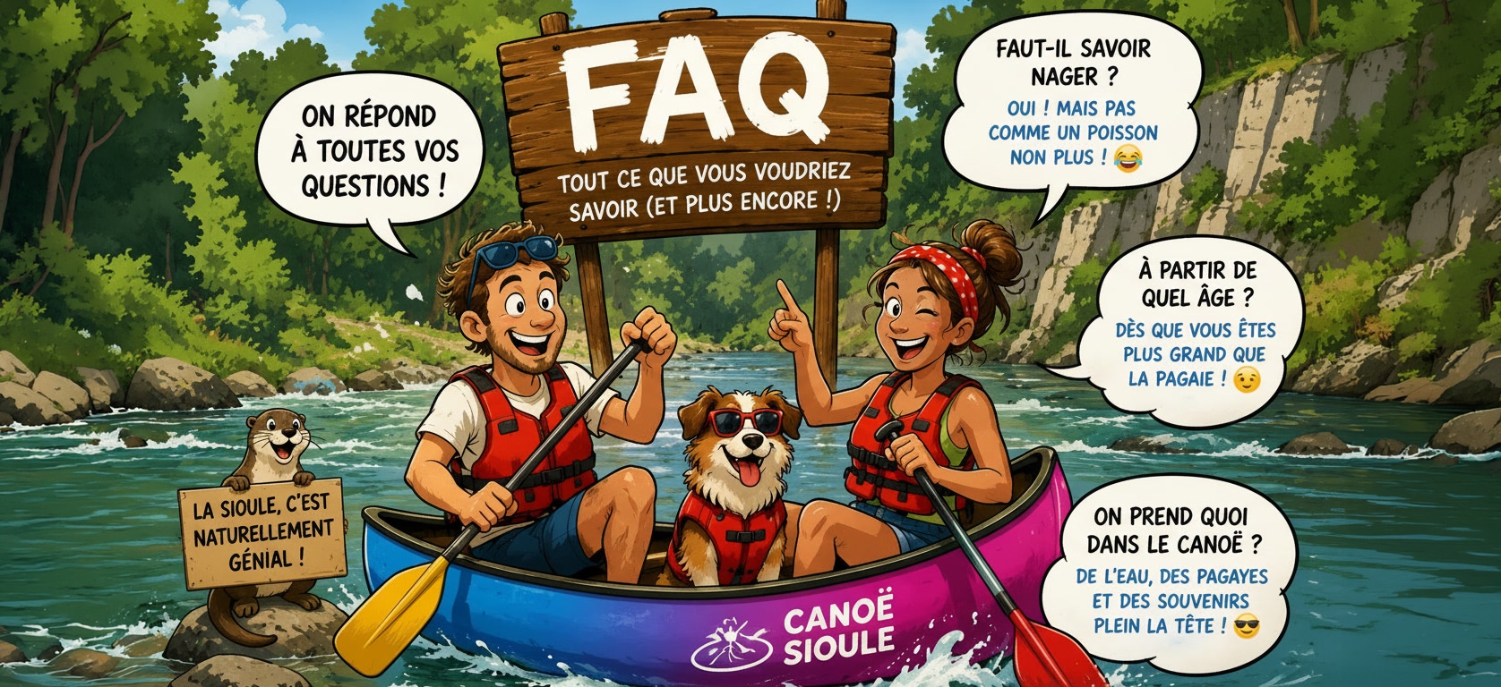 faq de canoë sioule aqua canoë