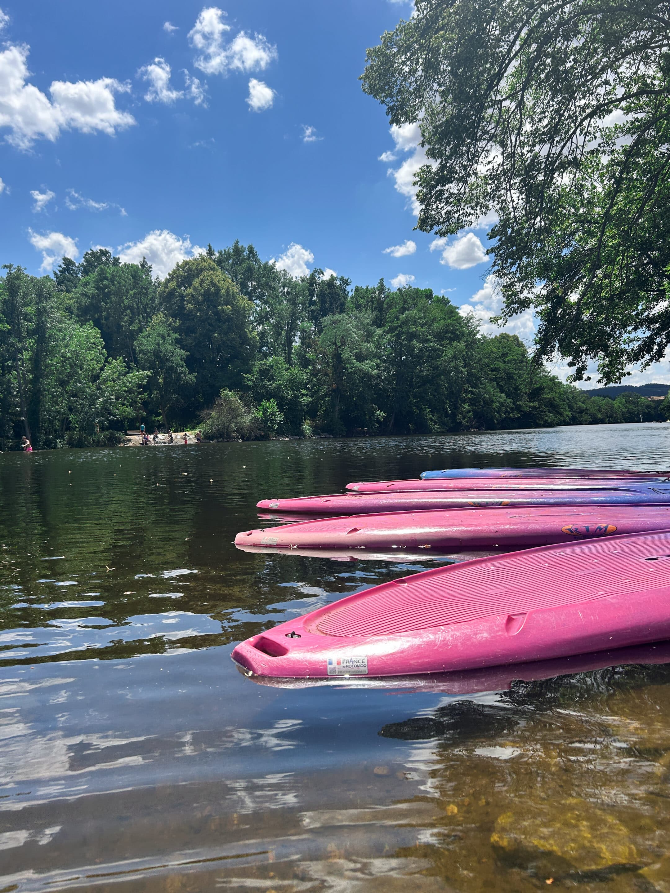 Paddle sur le plan d'eau d'Ebreuil sur la Sioule